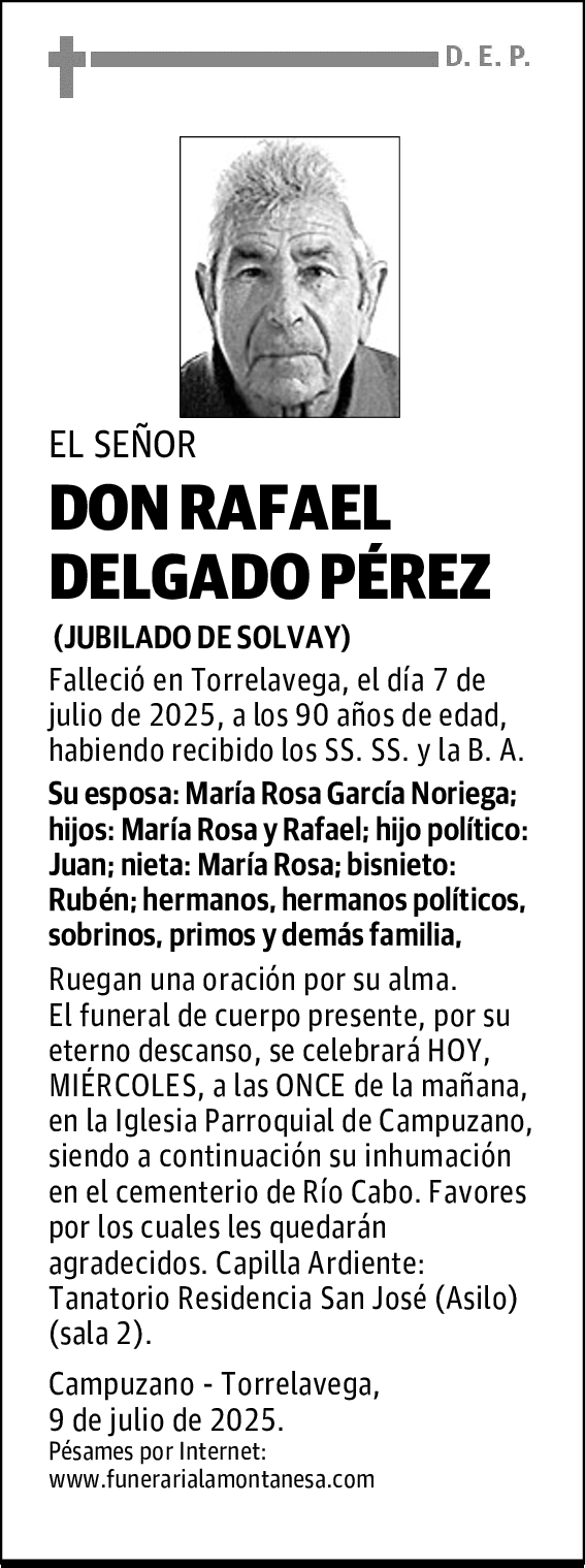 DON RAFAEL DELGADO PÉREZ
