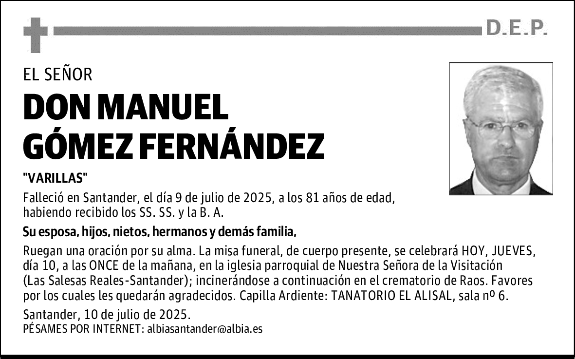 DON MANUEL GÓMEZ FERNÁNDEZ