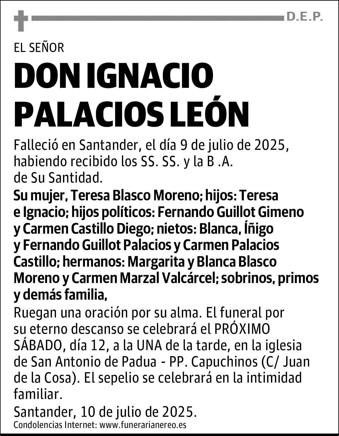 DON IGNACIO PALACIOS LEÓN