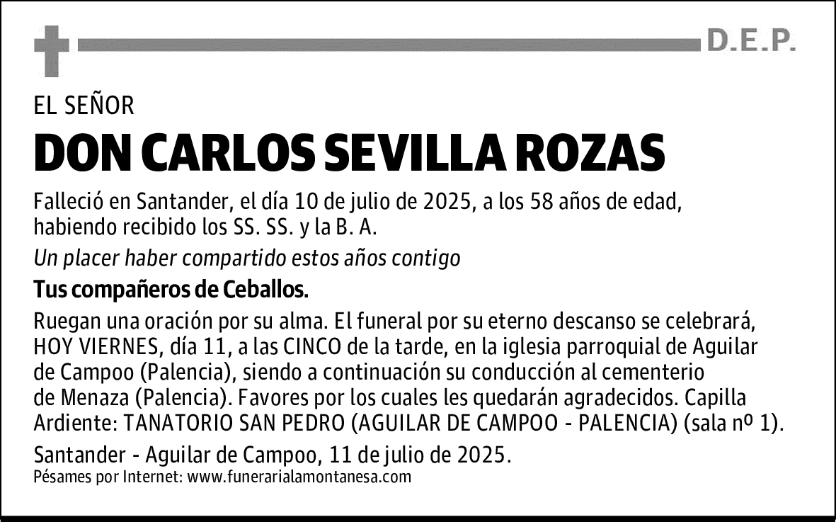 DON CARLOS SEVILLA ROZAS