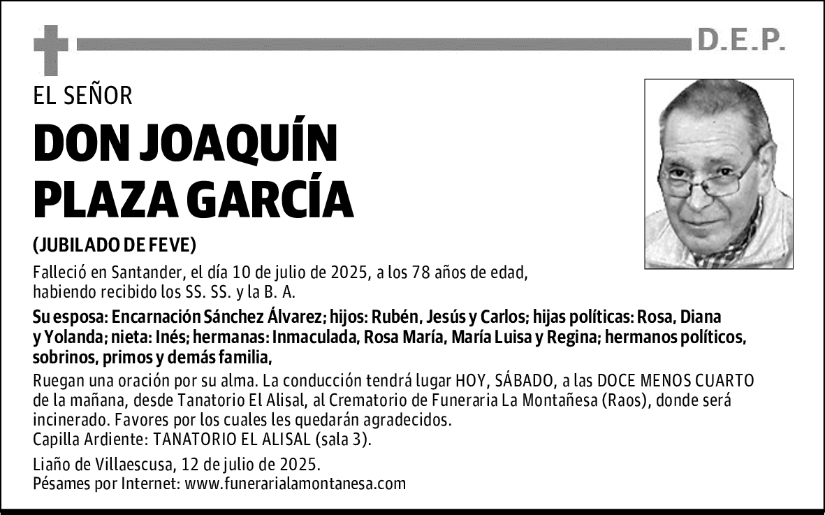 DON JOAQUÍN PLAZA GARCÍA