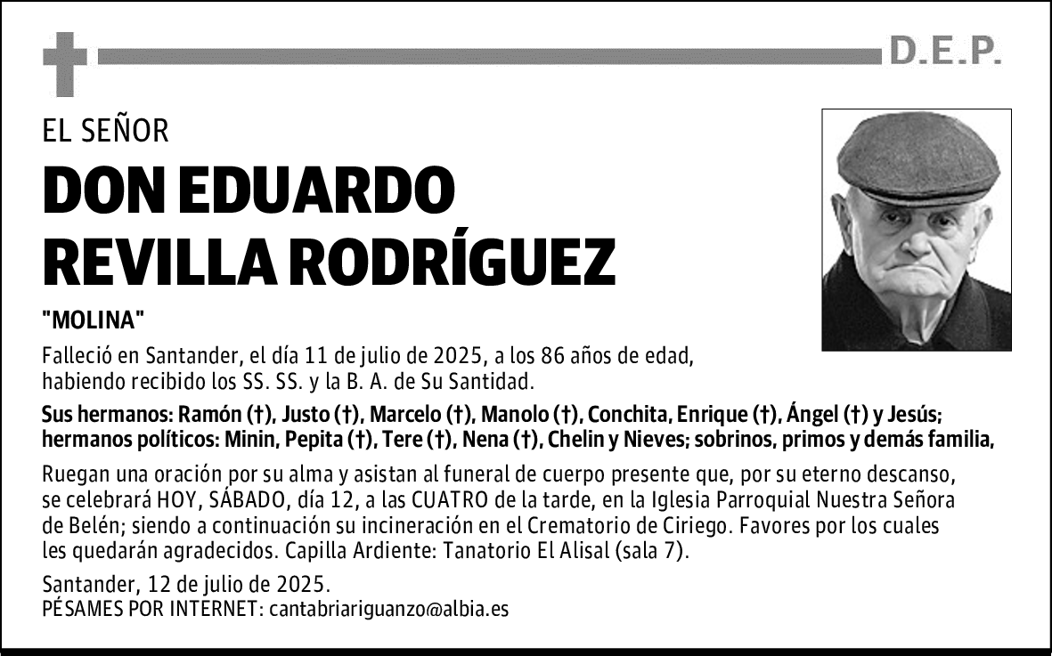 DON EDUARDO REVILLA RODRÍGUEZ