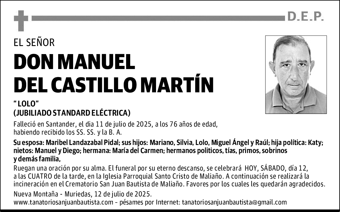 DON MANUEL DEL CASTILLO MARTÍN
