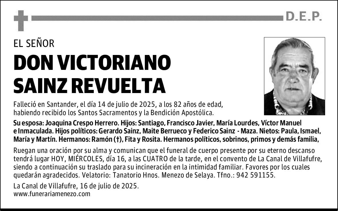 DON VICTORIANO SAINZ REVUELTA