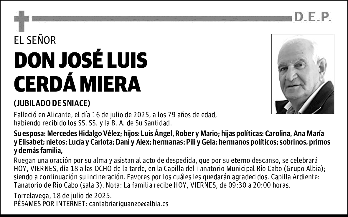 DON JOSÉ LUIS CERDÁ MIERA