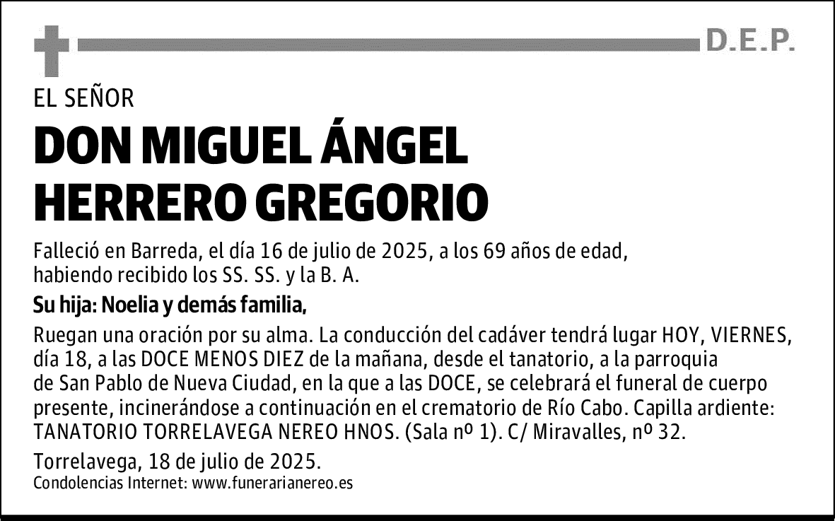 DON MIGUEL ÁNGEL HERRERO GREGORIO