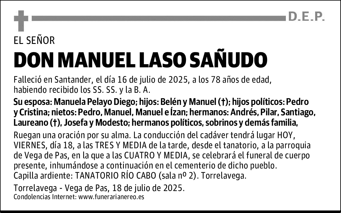 DON MANUEL LASO SAÑUDO
