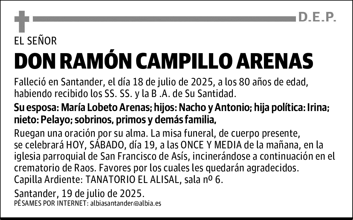 DON RAMÓN CAMPILLO ARENAS