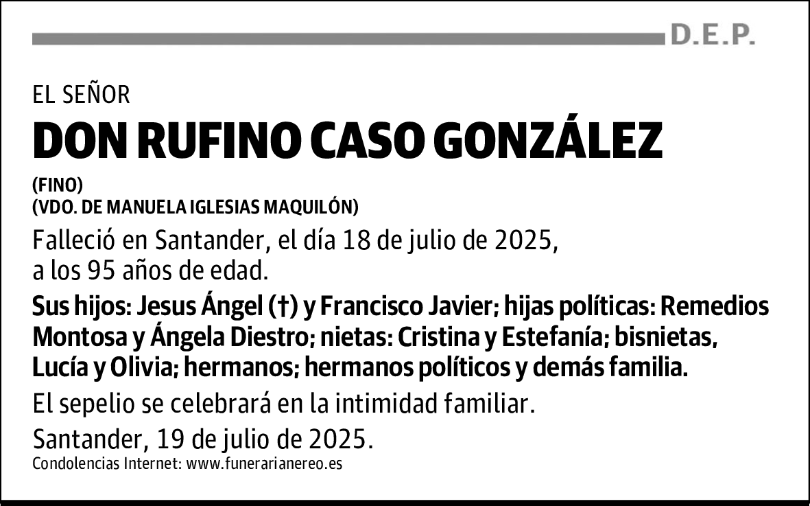 DON RUFINO CASO GONZÁLEZ