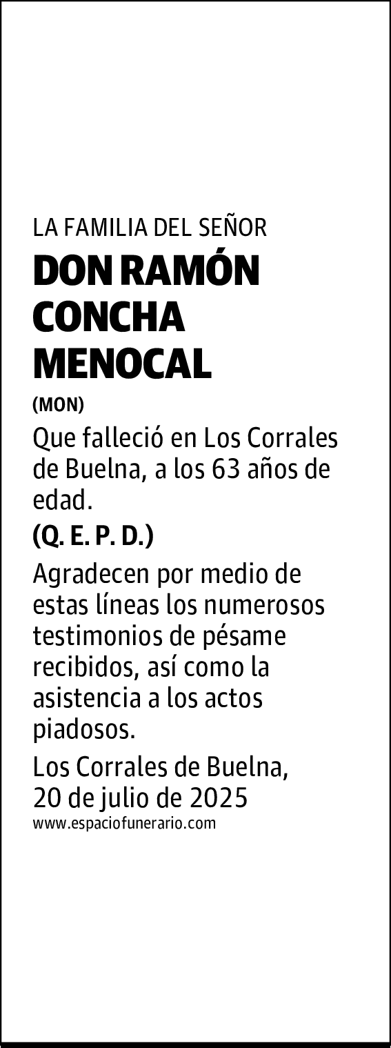 DON RAMÓN CONCHA MENOCAL