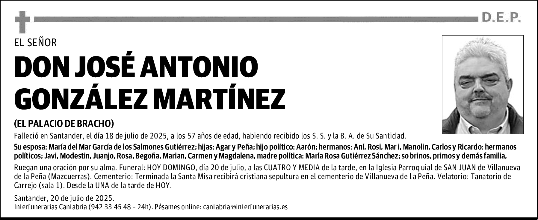 DON JOSÉ ANTONIO GONZÁLEZ MARTÍNEZ