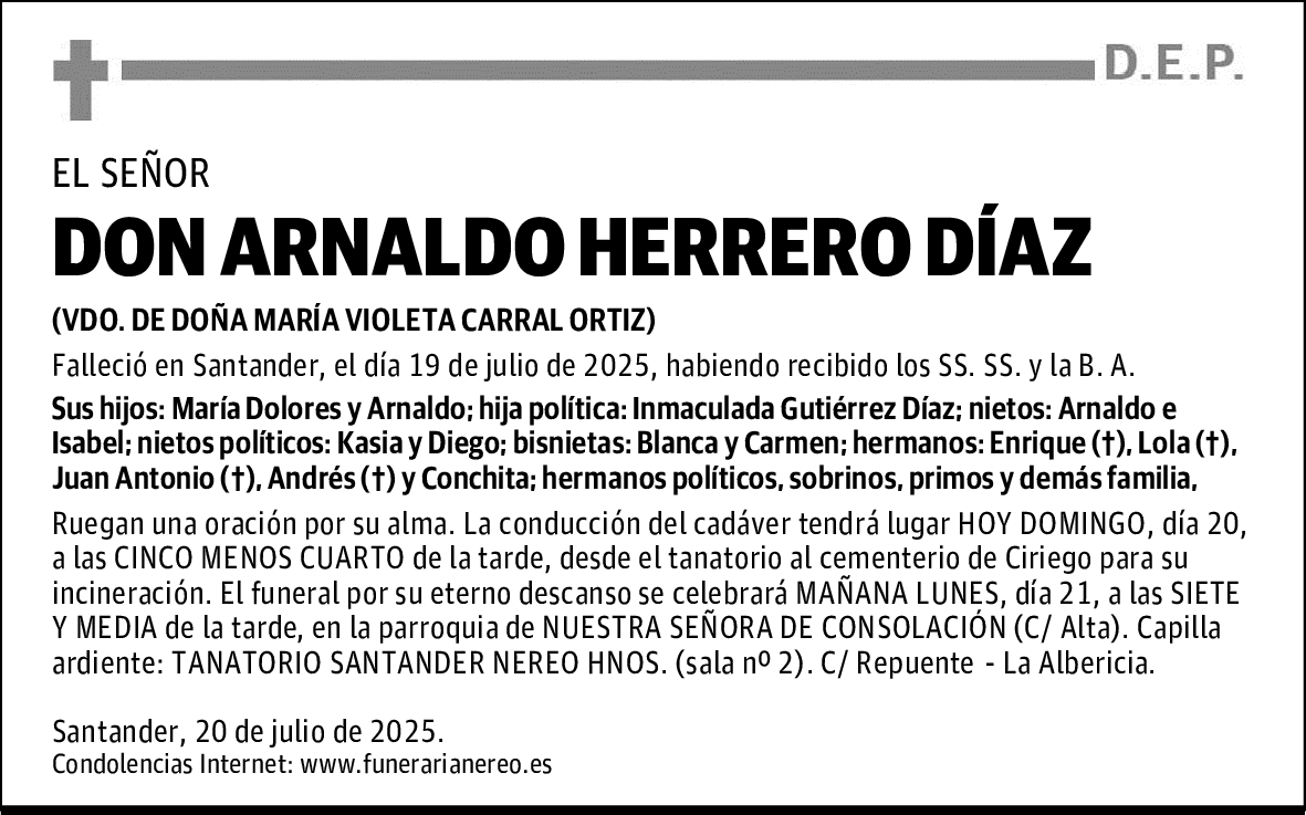 DON ARNALDO HERRERO DÍAZ