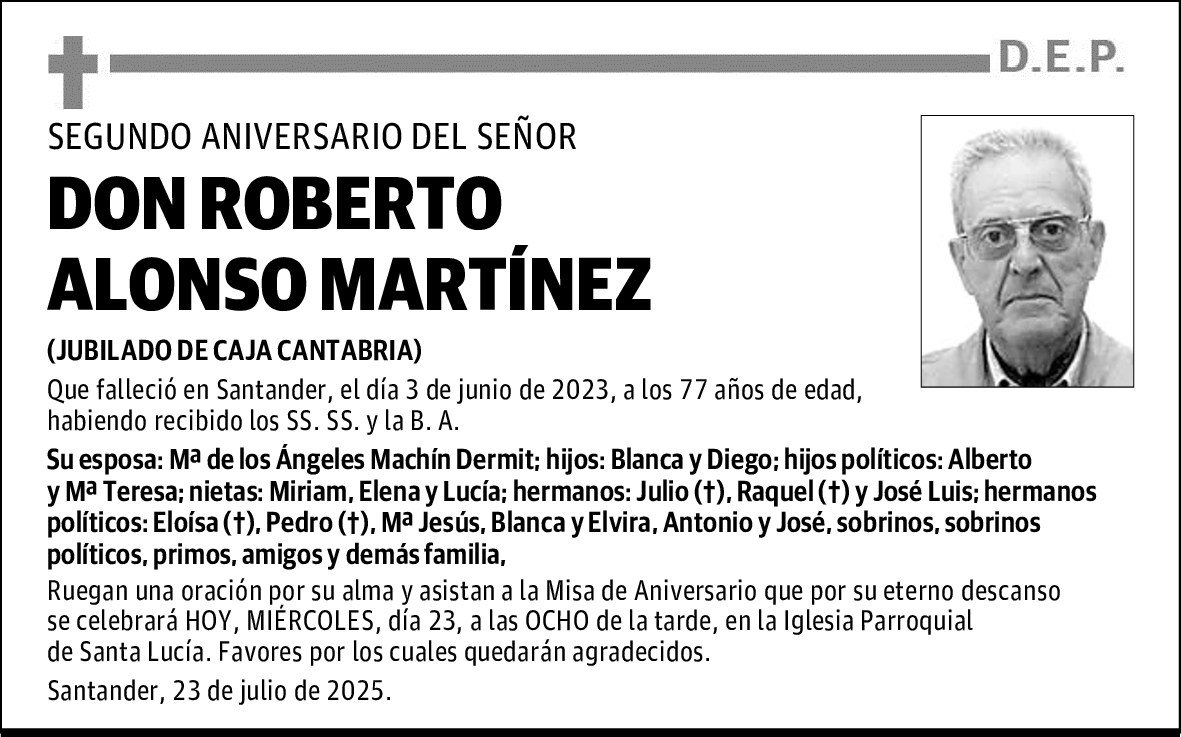 DON ROBERTO ALONSO MARTÍNEZ