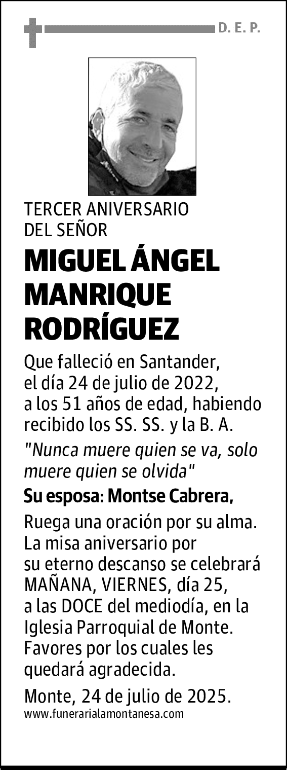 MIGUEL ÁNGEL MANRIQUE RODRÍGUEZ