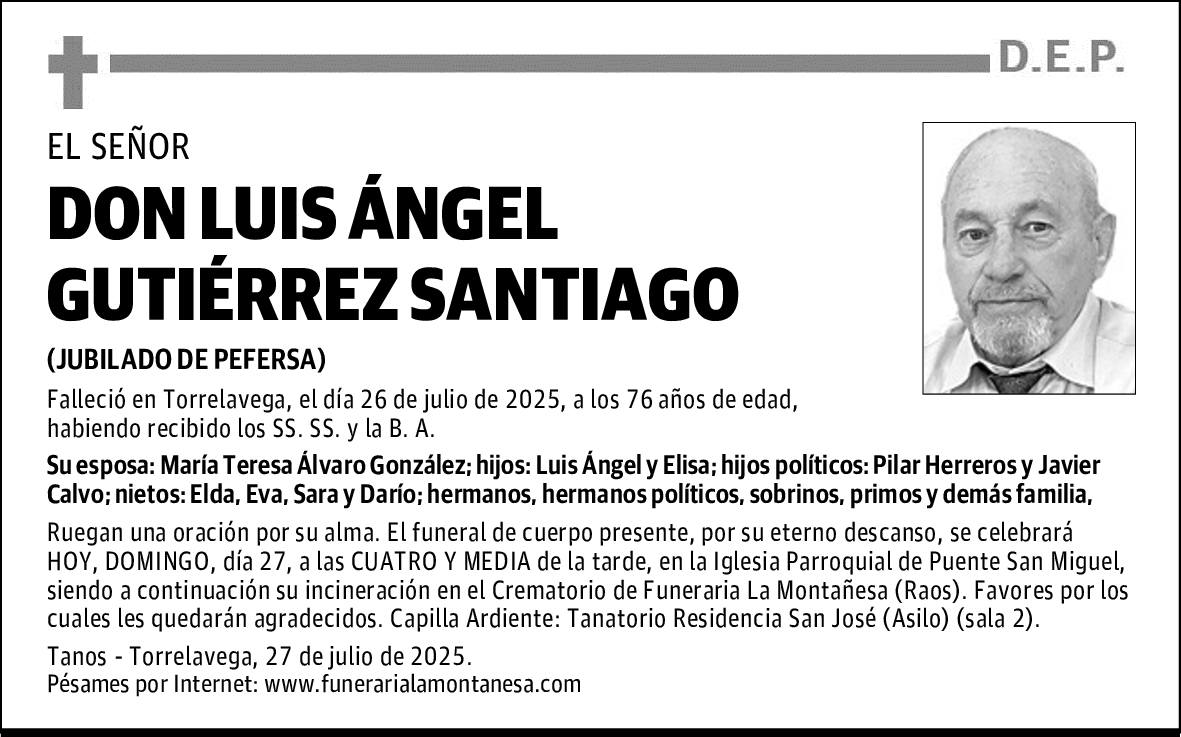 DON LUIS ÁNGEL GUTIÉRREZ SANTIAGO
