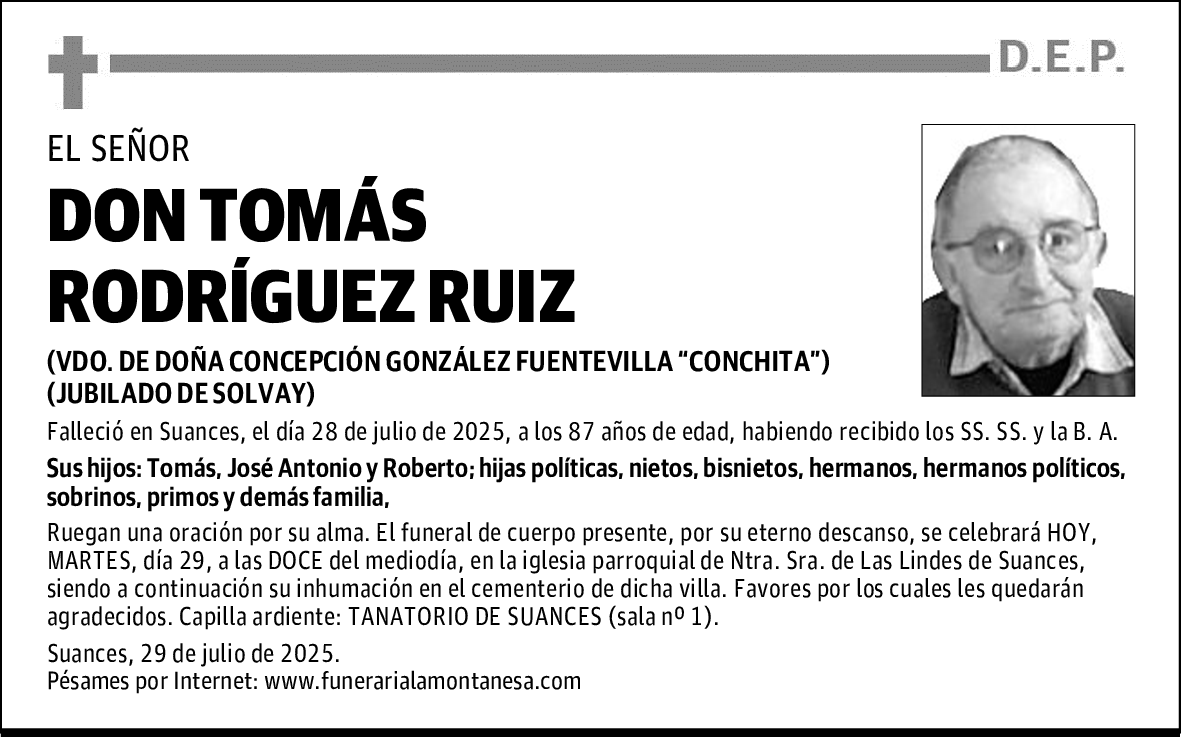 DON TOMÁS RODRÍGUEZ RUIZ