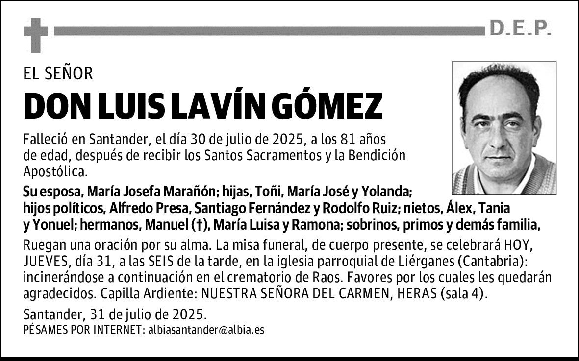 DON LUIS LAVÍN GÓMEZ