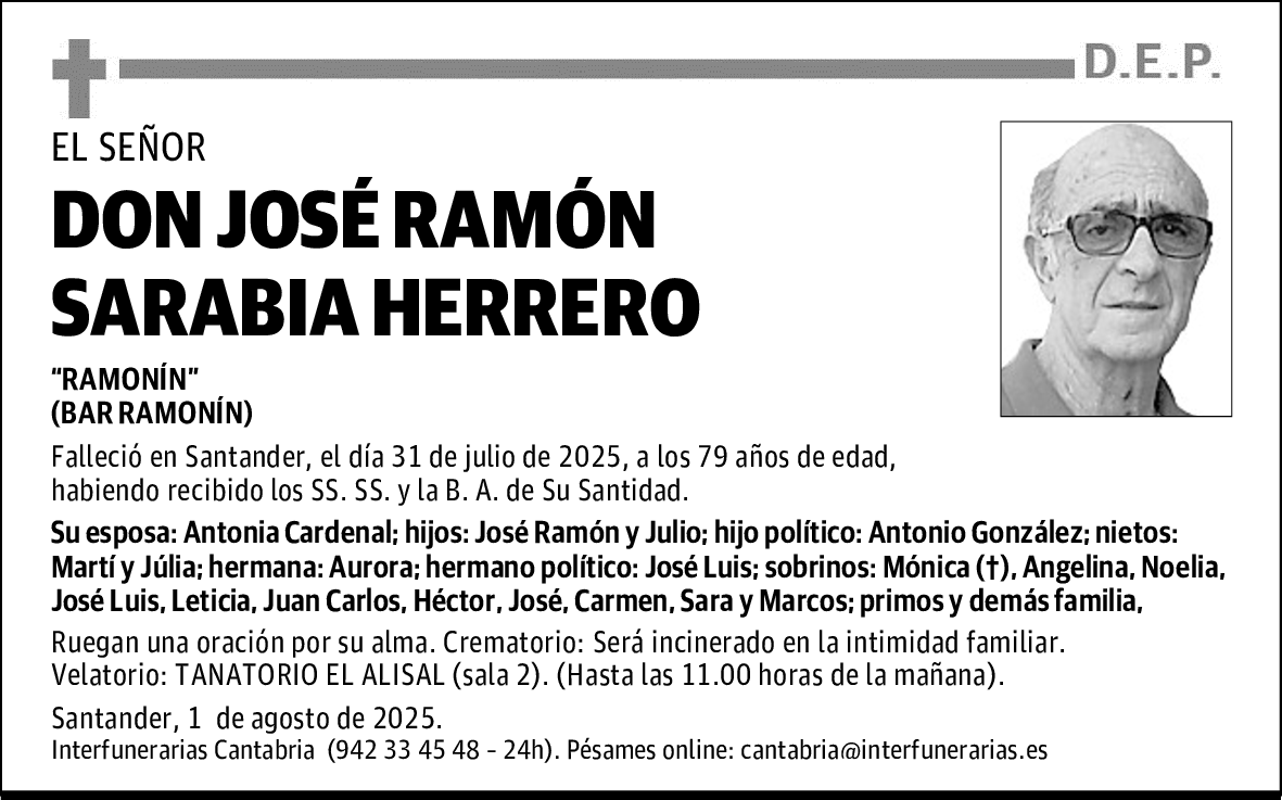 DON JOSÉ RAMÓN SARABIA HERRERO