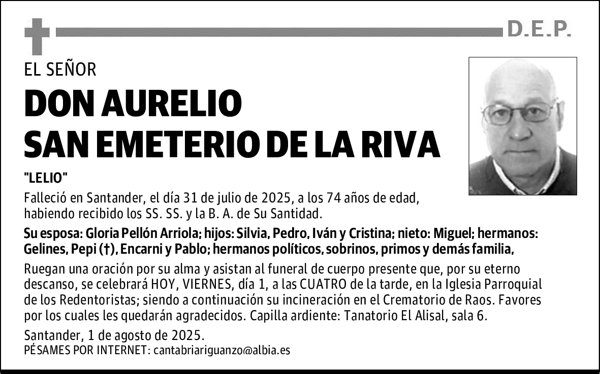 DON AURELIO SAN EMETERIO DE LA RIVA
