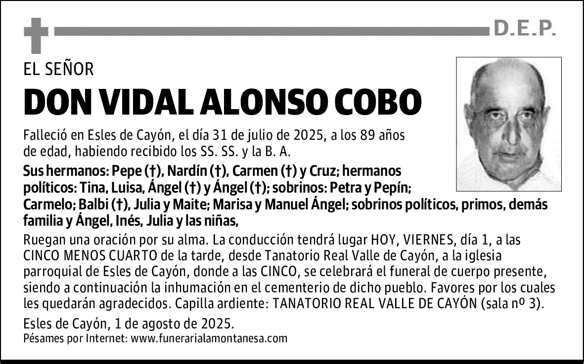 DON VIDAL ALONSO COBO