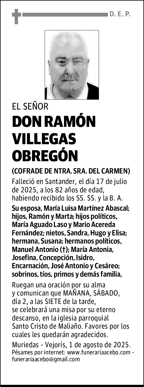 DON RAMÓN VILLEGAS OBREGÓN