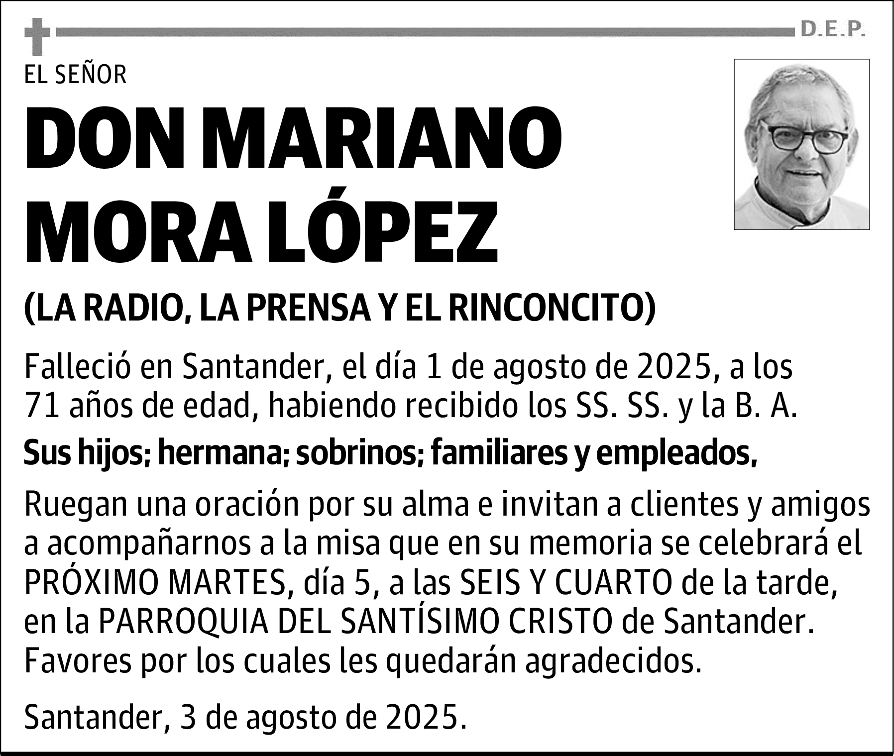 DON MARIANO MORA LÓPEZ