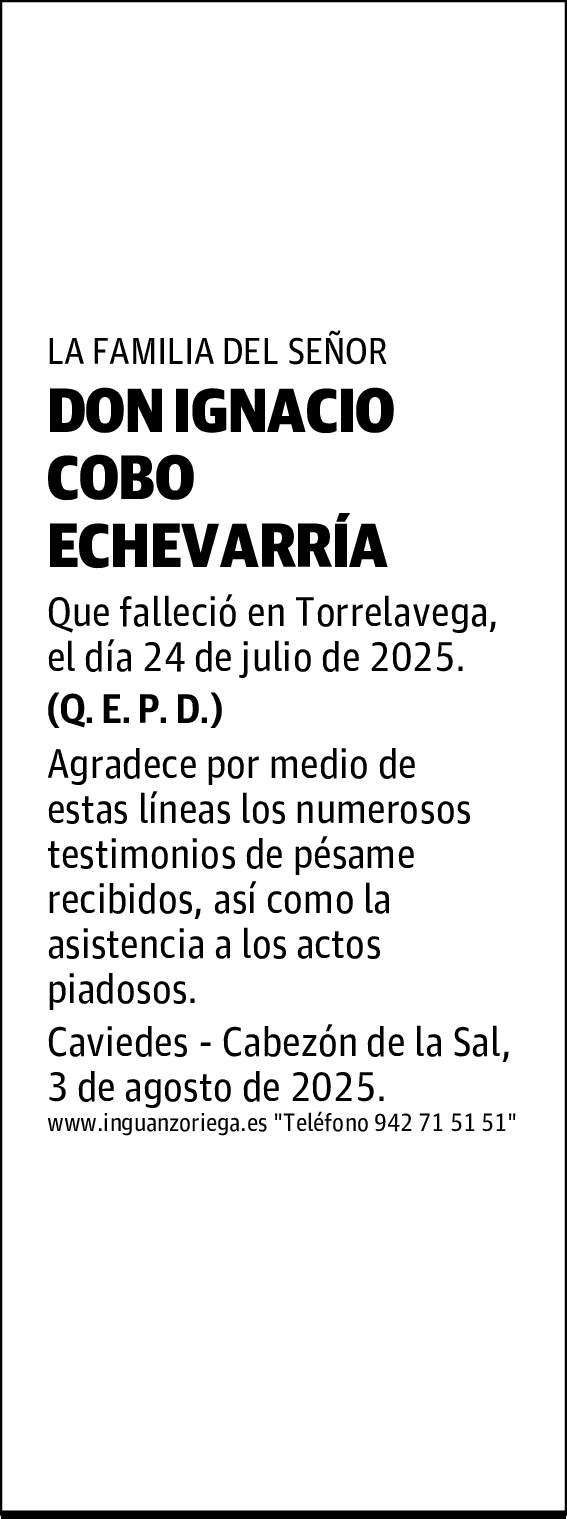 DON IGNACIO COBO ECHEVARRÍA