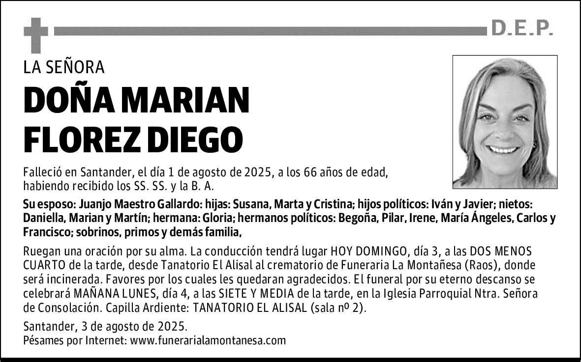DOÑA MARIAN FLOREZ DIEGO