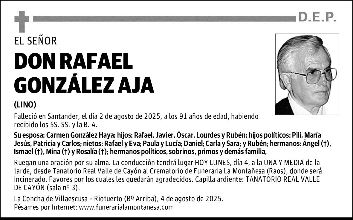 DON RAFAEL GONZÁLEZ AJA