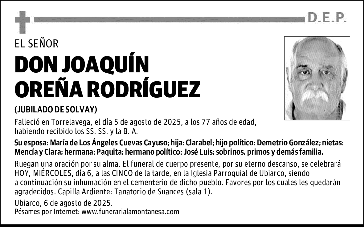 DON JOAQUÍN OREÑA RODRÍGUEZ