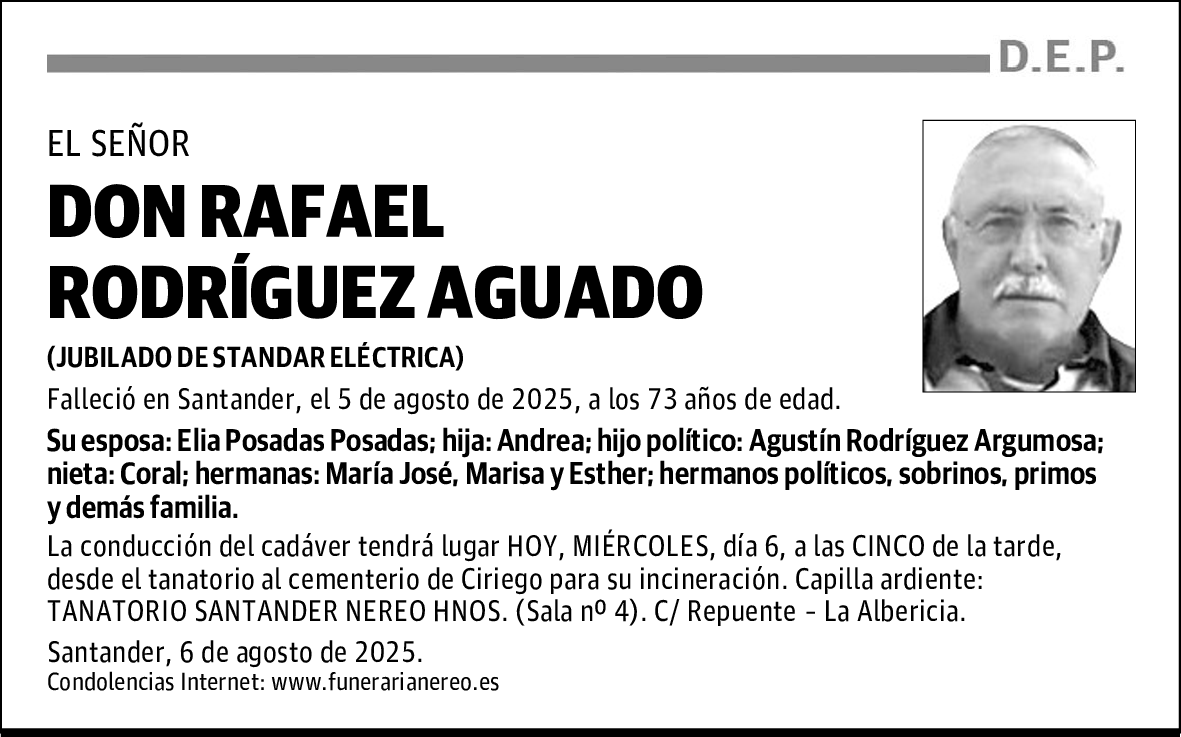 DON RAFAEL RODRÍGUEZ AGUADO