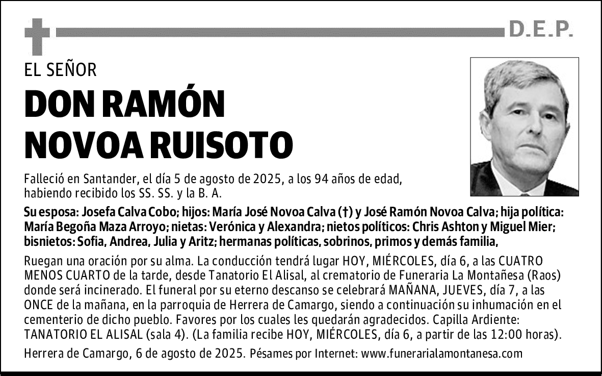 DON RAMÓN NOVOA RUISOTO