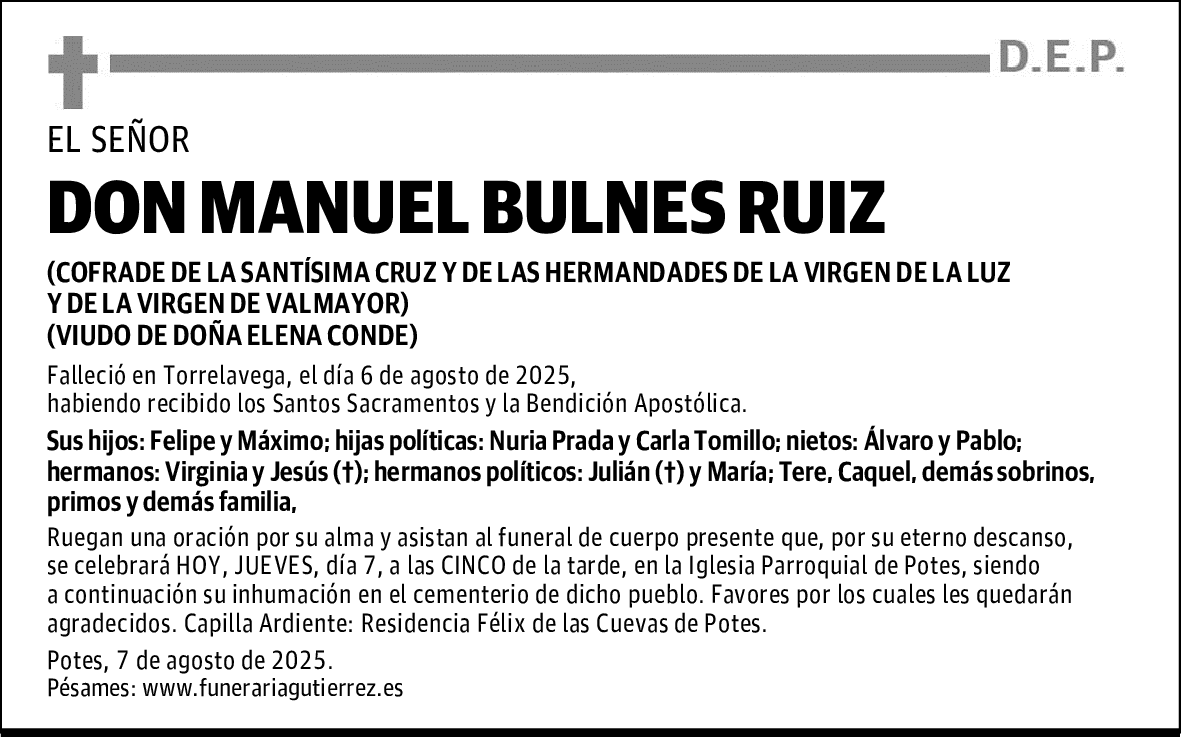 DON MANUEL BULNES RUIZ