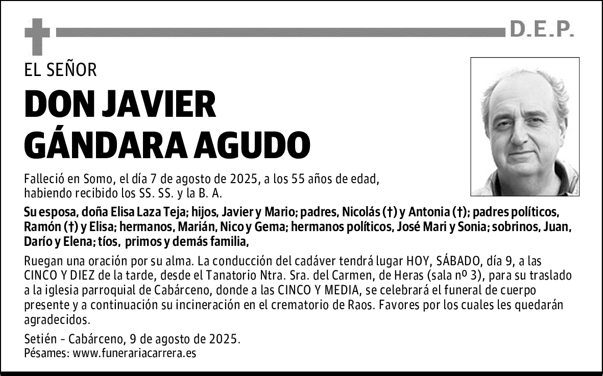 DON JAVIER GÁNDARA AGUDO