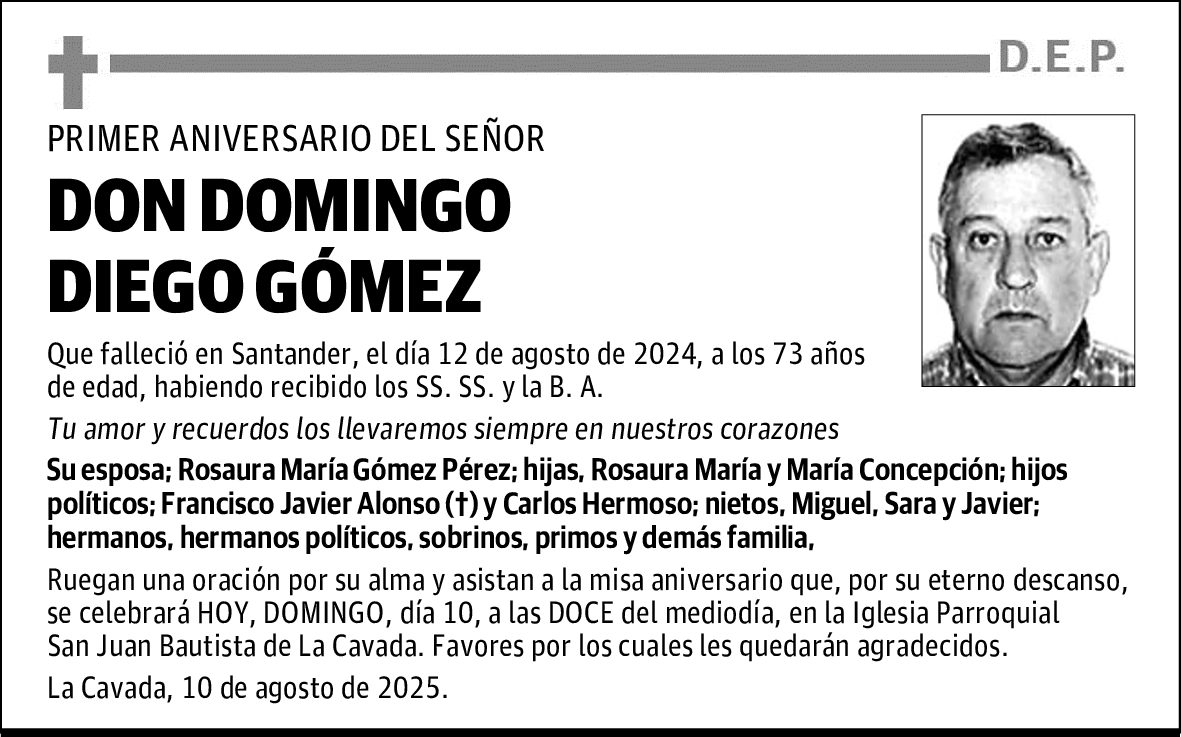 DON DOMINGO DIEGO GÓMEZ