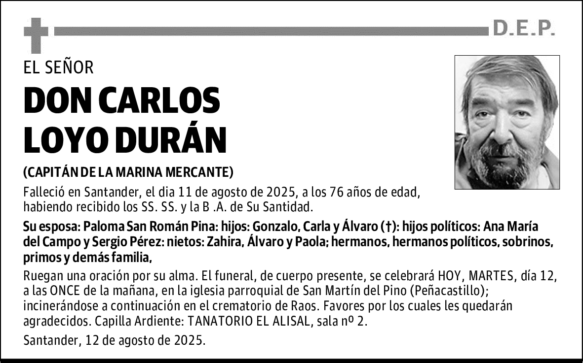DON CARLOS LOYO DURÁN