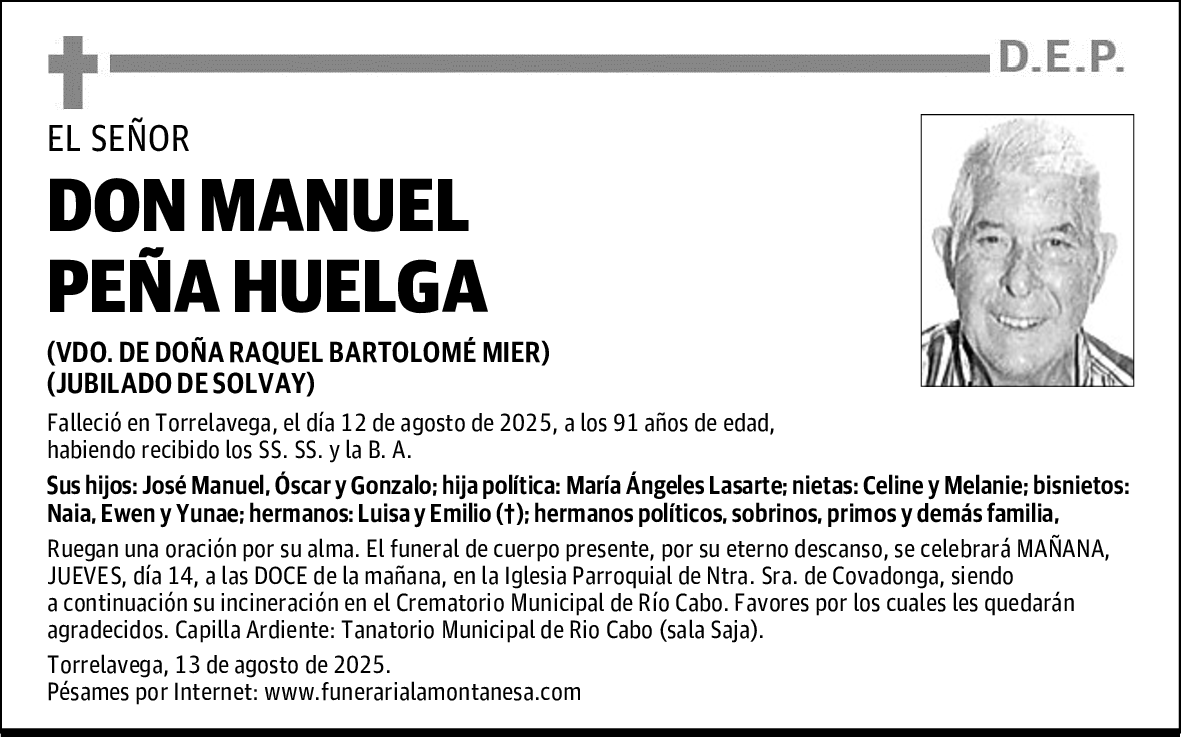 DON MANUEL PEÑA HUELGA