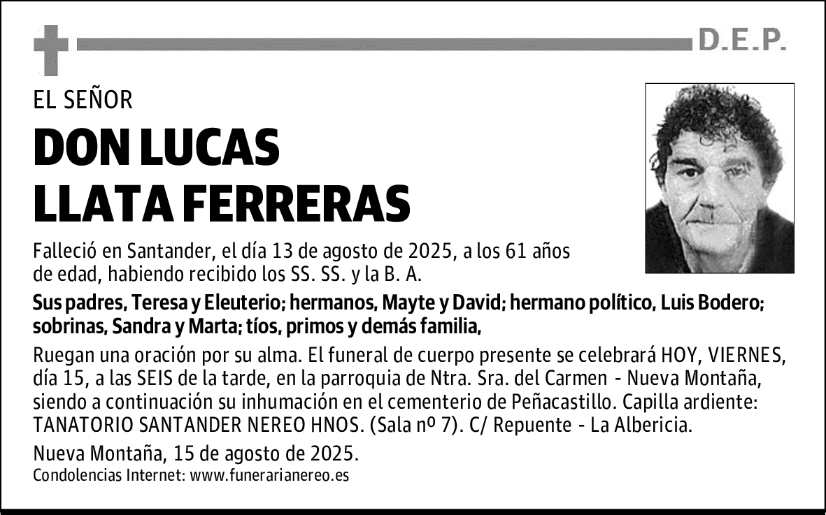 DON LUCAS LLATA FERRERAS