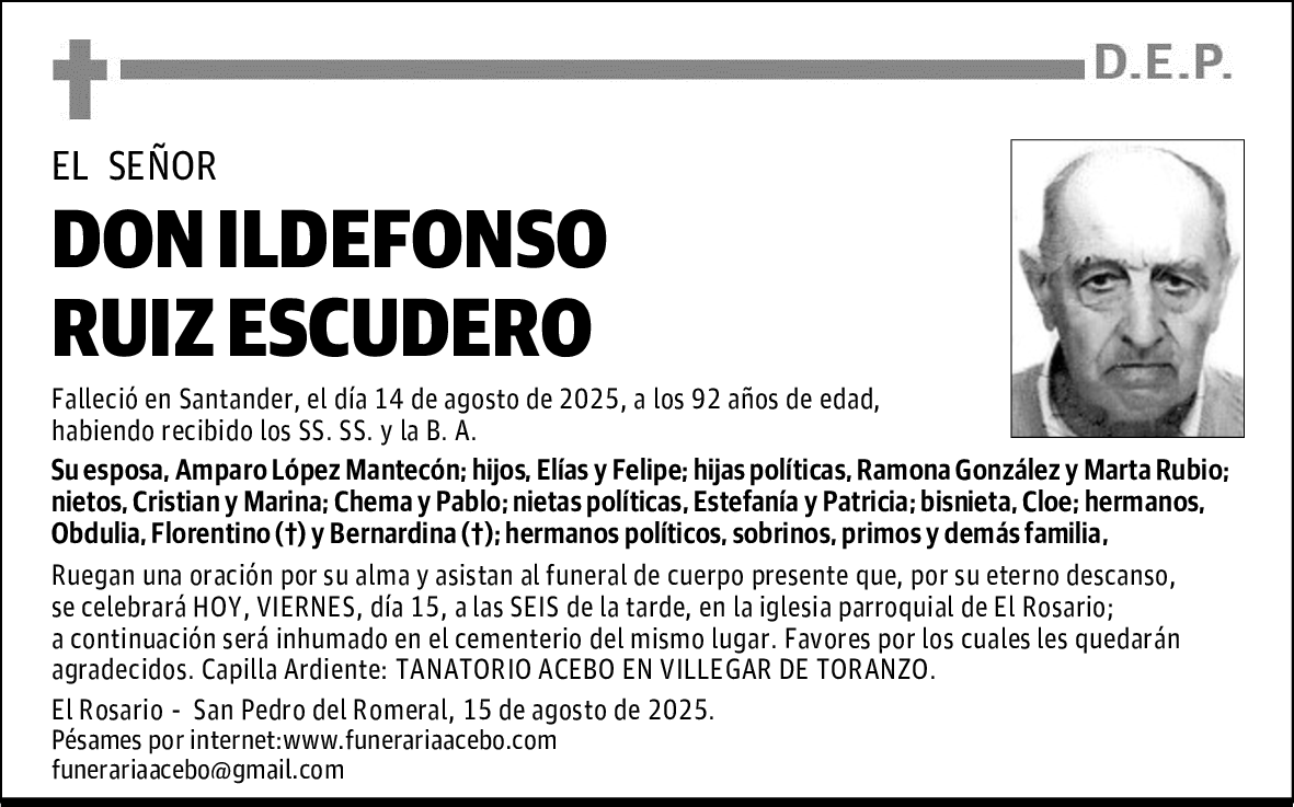 DON ILDEFONSO RUIZ ESCUDERO