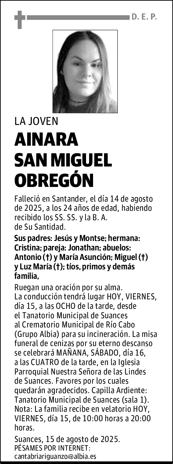 AINARA SAN MIGUEL OBREGÓN