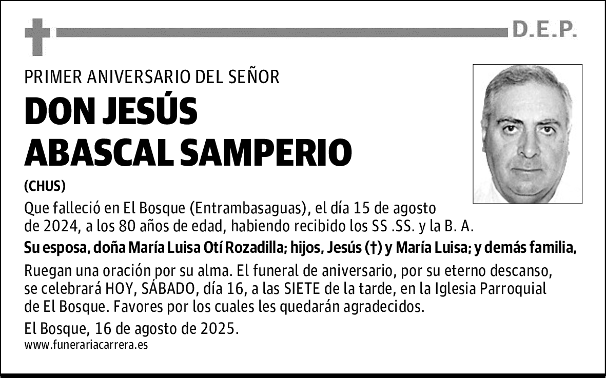 DON JESÚS ABASCAL SAMPERIO