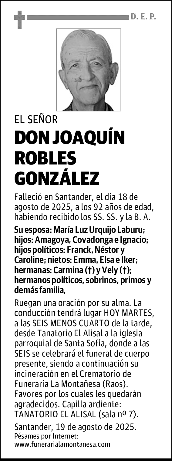 DON JOAQUÍN ROBLES GONZÁLEZ