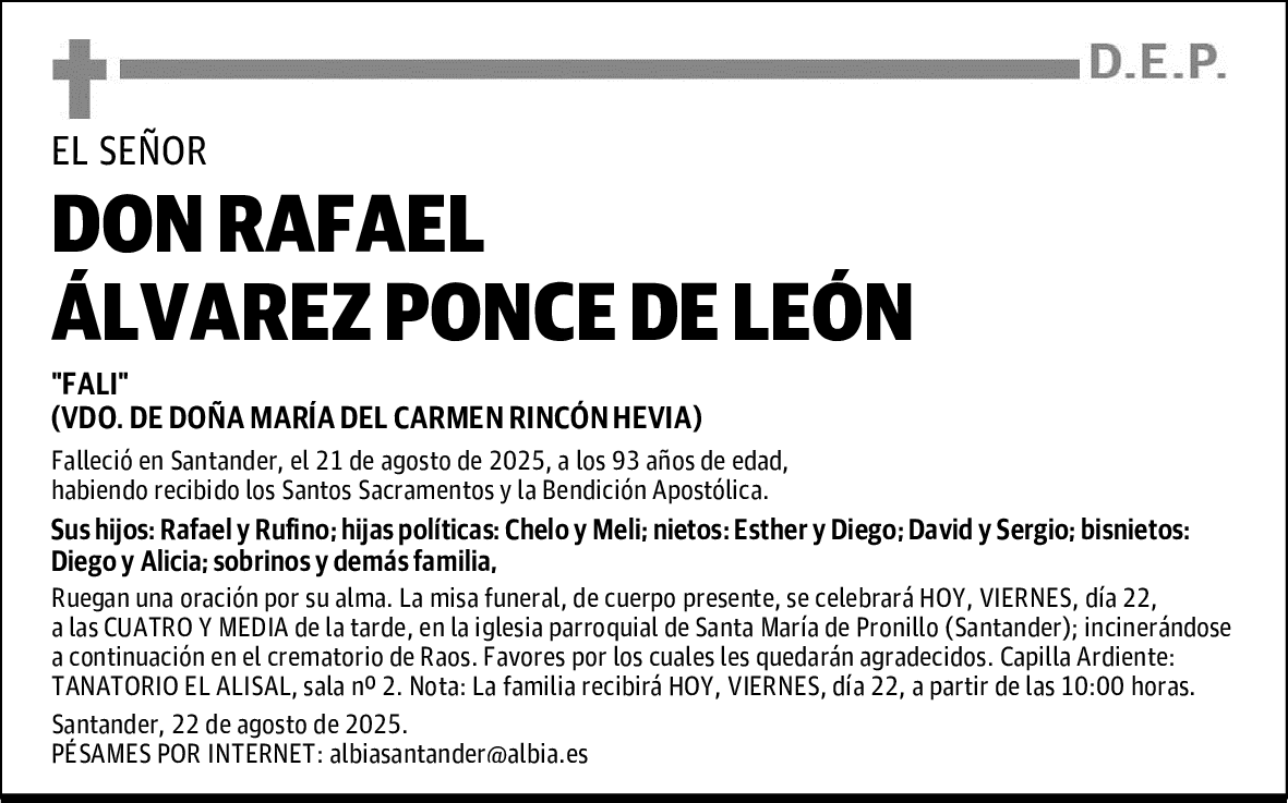 DON RAFAEL ÁLVAREZ PONCE DE LEÓN