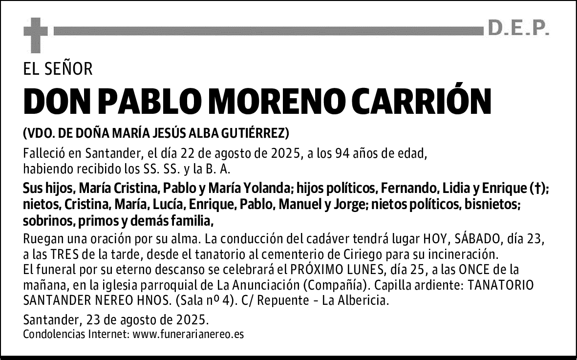 DON PABLO MORENO CARRIÓN