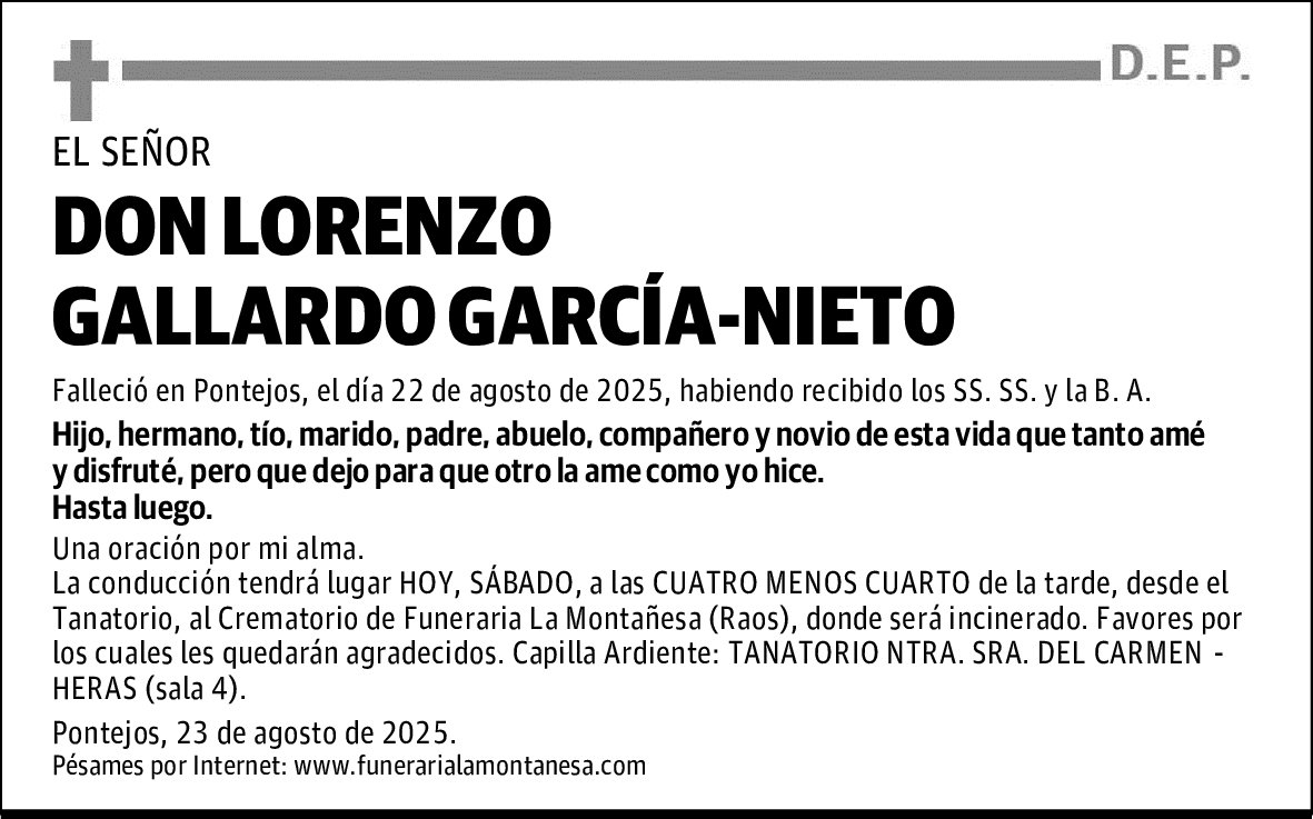 DON LORENZO GALLARDO GARCÍA-NIETO