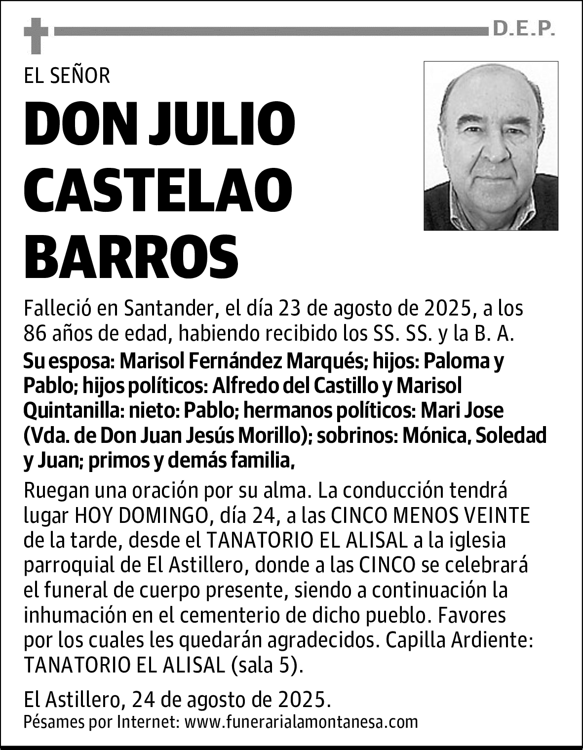 DON JULIO CASTELAO BARROS