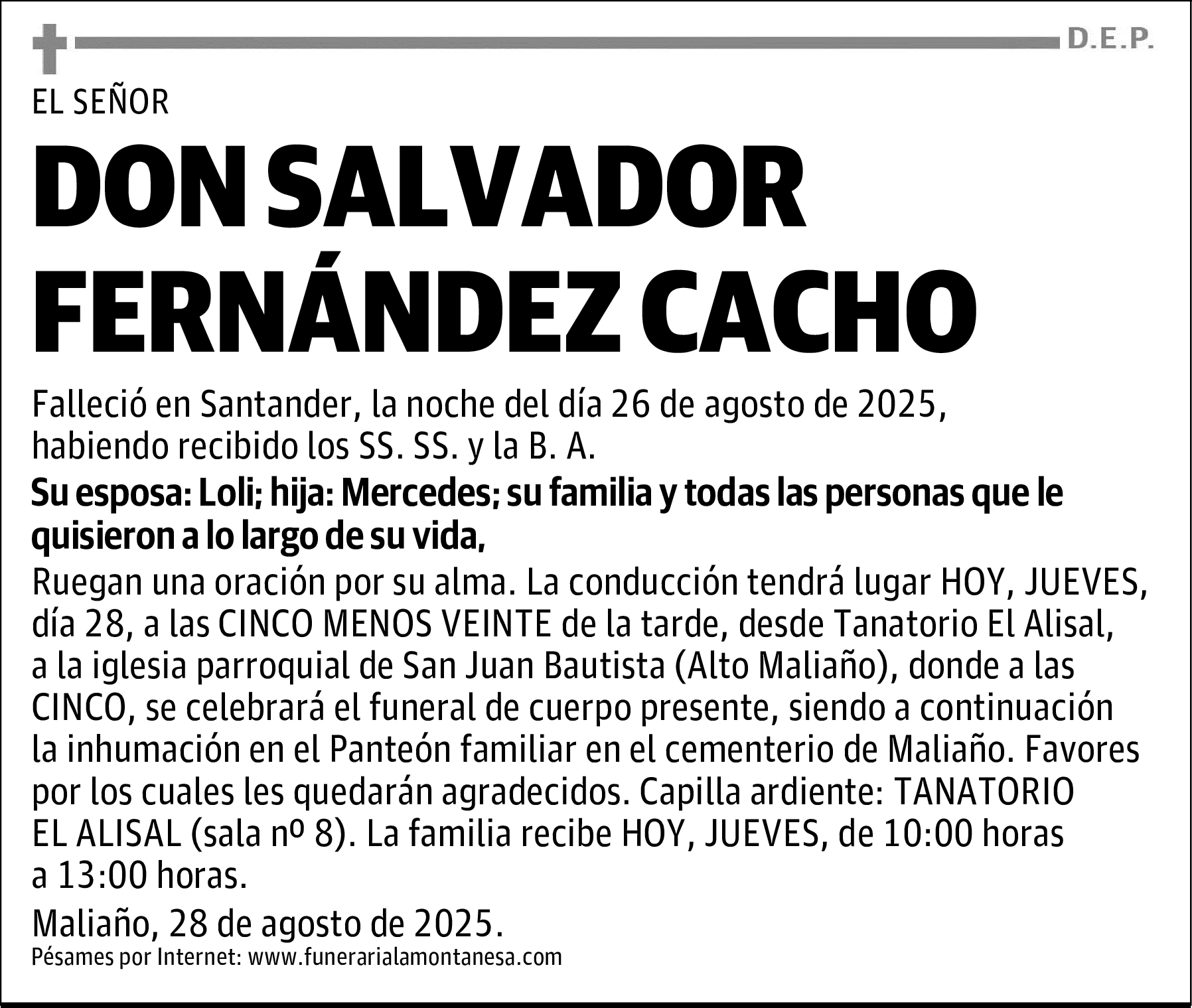 DON SALVADOR FERNÁNDEZ CACHO