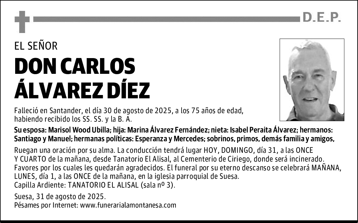 DON CARLOS ÁLVAREZ DÍEZ