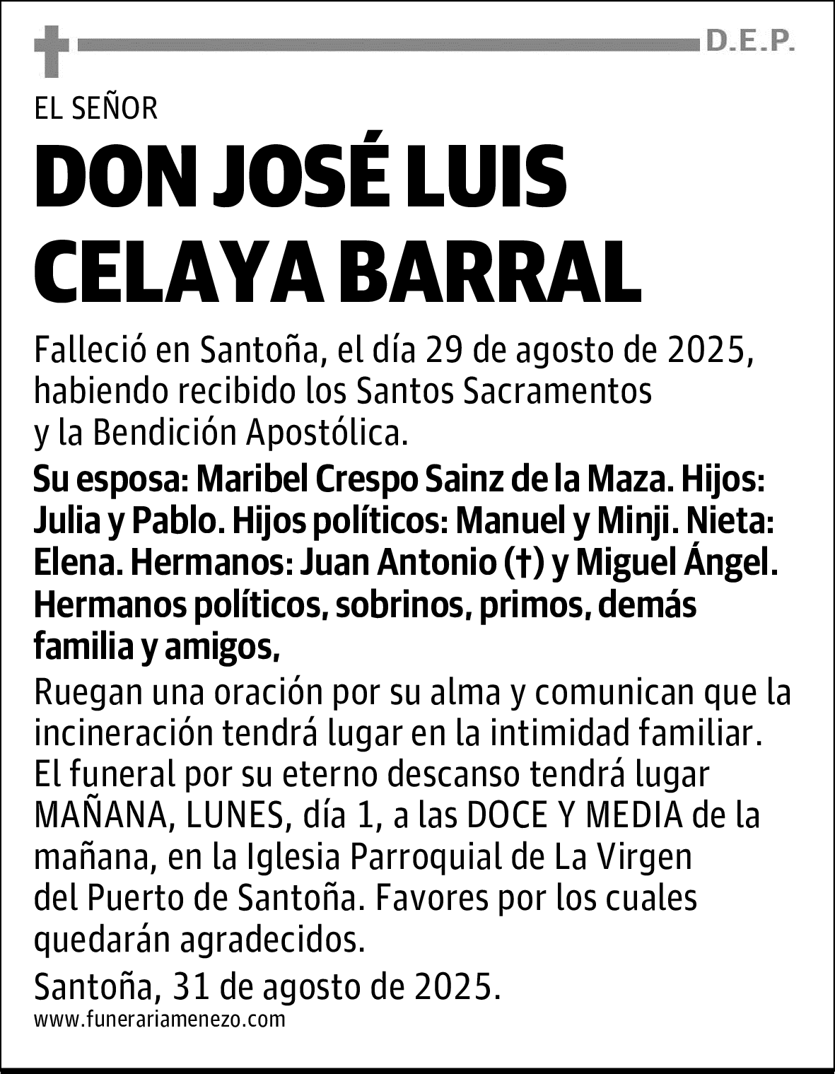 DON JOSÉ LUIS CELAYA BARRAL