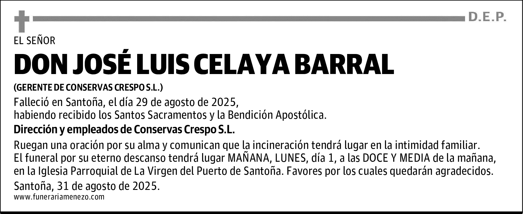 DON JOSÉ LUIS CELAYA BARRAL